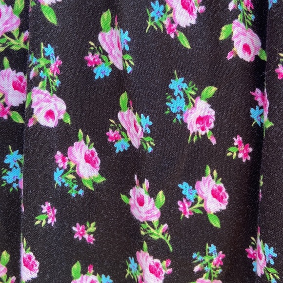 Palazzo pants floral elastic waistband - Picture 2 of 5